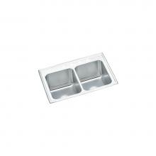 Elkay DLR3322103 - 18 Gauge Stainless Steel 33'' x 22'' x 10.125'' Double Bowl Drop-in