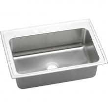 Elkay DLRSQ3322103 - 18 Gauge Stainless Steel 33'' x 22'' x 10.125'' Single Bowl Top Moun