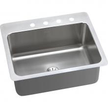 Elkay DLSR272210PD0 - 18 Gauge Stainless Steel 27'' x 22'' x 10'' Single Bowl Dual Mount K