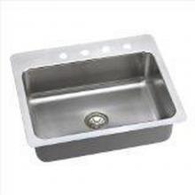 Elkay DLSR272210X - 18 Gauge Stainless Steel 27'' x 22'' x 10'' Single Bowl Dual Mount K