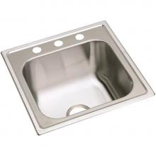 Elkay DPC12020103 - 20 Gauge Stainless Steel 20'' x 20'' x 10.125'' Single Bowl Drop-in
