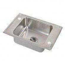 Elkay DRKAD251740X - 18 Gauge Stainless Steel 25'' x 17'' x 4'' Single Bowl Drop-in Sink