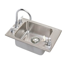 Elkay DRKAD251765FC - Lustertone Classic Stainless Steel 25'' x 17'' x 6-1/2'' 4-Hole Sing