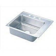Elkay DRKAD252255RX - 18 Gauge Stainless Steel 25'' x 22'' x 5.5'' Single Bowl Drop-in Sin