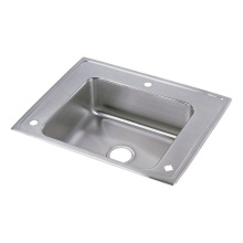 Elkay DRKAD282240LC - Lustertone Classic Stainless Steel 28'' x 22'' x 4'' Single Bowl Dro
