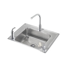 Elkay DRKAD282260RC - Lustertone Classic Stainless Steel 28'' x 22'' x 6'' Single Bowl Dro