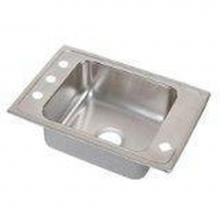 Elkay DRKADQ311955X - 18 Gauge Stainless Steel 31'' x 19.5'' x 5.5'' Single Bowl Drop-in S