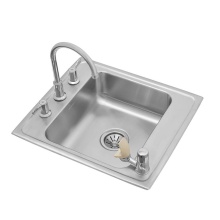 Elkay DRKR2220C - Lustertone Classic Stainless Steel 22'' x 19-1/2'' x 7-1/2'' Single