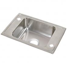 Elkay DRKR31190 - 18 Gauge Stainless Steel 31'' x 19.5'' x 7.625'' Single Bowl Drop-in
