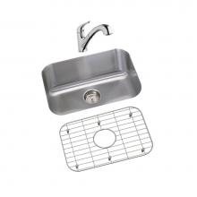 Elkay DXUH2115DFBG - DISCONTINUED - USE DXUH2115 sink, LK5000CR faucet, GBG2115SS bottom grid, D1125 drain separately