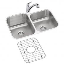 Elkay DXUH312010RDFBG - DISCONTINUED - USE DXUH3118 sink, LK5000CR faucet, GBG1415SS bottom grid, D1125 drain separately