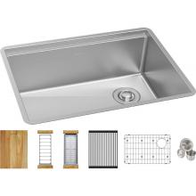 Elkay ECTRU24169RTWC - 18 Gauge Stainless Steel 25.5'' x 18.5'' x 9'' Crosstown Workstation