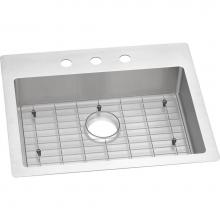 Elkay ECTSRAD25226TBG3 - 18 Gauge Stainless Steel 25'' x 22'' x 6'' Single Bowl Dual Mount Ki