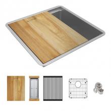Elkay EFRU17169W - 17'' Stainless Steel Small Single BowlUndermount Workstation