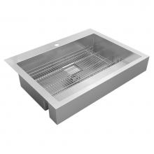 Elkay ELDSSF36279DBG - 16 Gauge Stainless Steel 35.88'' x 27.25'' x 9.63'' Single Bowl Farm
