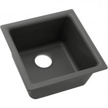 Elkay ELG1616GY0 - Quartz Classic 15-3/4'' x 15-3/4'' x 7-11/16'' Single Bowl Dual Moun