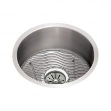 Elkay ELUH16FBDBG - 18 Gauge Stainless Steel 18.375'' x 18.375'' x 8'' Single Bowl Under
