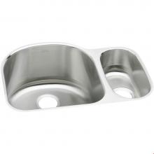 Elkay ELUH272010R - 18 Gauge Stainless Steel 26.75'' x 20'' x 10'' Double Bowl Undermoun