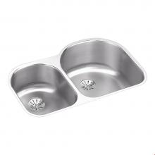 Elkay ELUH311910LPD - 18 Gauge Stainless Steel 31.25'' x 20'' x 10'' Double Bowl Undermoun