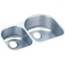 Elkay ELUH311910L - 18 Gauge Stainless Steel 31.25'' x 20'' x 10'' Double Bowl Undermoun