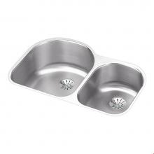 Elkay ELUH311910RPD - 18 Gauge Stainless Steel 31.25'' x 20'' x 10'' Double Bowl Undermoun