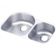 Elkay ELUH3119R - 18 Gauge Stainless Steel 31.25'' x 20'' x 7.5'' Double Bowl Undermou