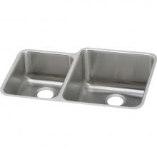 Elkay ELUH3121L - 18 Gauge Stainless Steel 30.75'' x 21'' x 9.875'' Double Bowl Underm