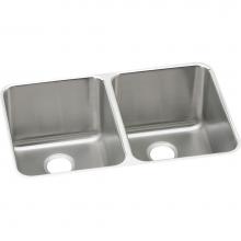Elkay ELUH3220 - 18 Gauge Stainless Steel 31.25'' x 20'' x 7.875'' Double Bowl Underm