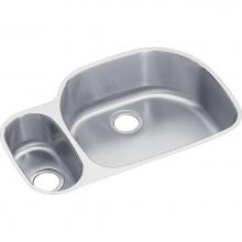 Elkay ELUH3221L - 18 Gauge Stainless Steel 31.5'' x 21.125'' x 7.5'' Double Bowl Under