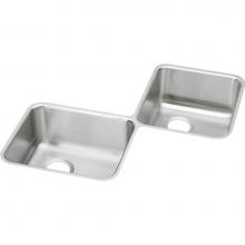 Elkay ELUH3232 - 18 Gauge Stainless Steel 32'' x 32'' x 7.875'' Double Bowl Undermoun