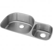 Elkay ELUH362110R - 18 Gauge Stainless Steel 36.25'' x 21.125'' x 10'' Double Bowl Under