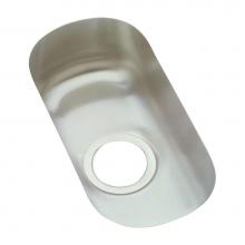 Elkay ELUH715 - 18 Gauge Stainless Steel 10'' x 18.25'' x 5'' Single Bowl Undermount