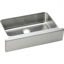 Elkay ELUHFS2816 - 18 Gauge Stainless Steel 33'' x 20.5'' x 8'' Single Bowl Farmhouse U