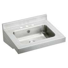 Elkay ELVWO22193 - Stainless Steel 22'' x 19'' x 5-1/2'' Wall Hung 3-Hole Lavatory Sink