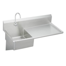 Elkay ESS4924RSACC - Stainless Steel 49-1/2'' x 24'' x 10 Wall Hung Service Sink Kit