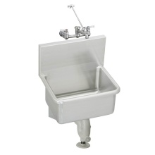 Elkay ESSW2520C - Stainless Steel 25'' x 19-1/2'' x 12 Wall Hung Service Sink Kit w/ Faucet w/Bu