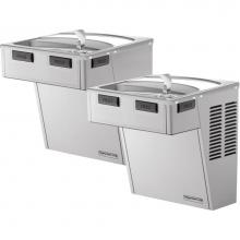 Elkay HACDBLSS-NF - Halsey Taylor Wall Mount Bi-Level ADA Cooler, Non-Filtered Non-Refrigerated Stainless