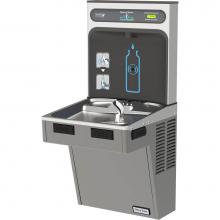 Elkay HTHB-HAC8PV-NF - Halsey Taylor HydroBoost Bottle Filling Station & Single ADA Cooler, Non-Filtered 8 GPH Platin