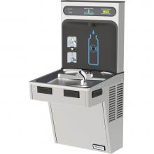 Elkay HTHB-HACG8SS-WF - Halsey Taylor HydroBoost Bottle Filling Station, & Single ADA Cooler, High Efficiency Filtered
