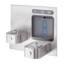 Elkay HTHB-HRFSEBP-I - HydroBoost Bottle Filling Station & Bi-Level Integral Contour Fountain Non-Filtered Non-Refrig
