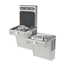 Elkay HTHB-HVRGRN8BL-NF - HydroBoost Bottle Filling Station& Bi-Level Vandal-Resistant Cooler High Efficiency Non-Filter
