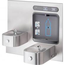 Elkay HTHBWF-HRFSEBP-I - Halsey Taylor HydroBoost Bottle Filling Station, & Integral Contour Fountain, Filtered Non-Ref