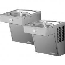Elkay 8751080083 - Halsey Taylor Wall Mount Vandal-Resistant Bi-Level ADA Cooler, Non-Filtered 8 GPH Stainless