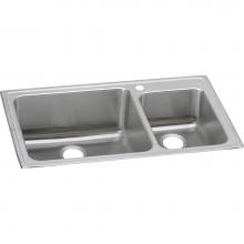 Elkay LFGR37222 - 18 Gauge Stainless Steel 37'' x 22'' x 10'' Double Bowl Drop-in Kitc
