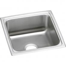 Elkay LFR1717 - 18 Gauge Stainless Steel 17'' x 17.5'' x 7.625'' Single Bowl Drop-in