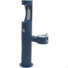 Elkay LK4420BF1UBLU - Outdoor ezH2O Upper Bottle Filling Station Bi-Level Pedestal, Non-Filtered Non-Refrigerated Blue
