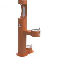 Elkay LK4420BF1UDBFRKTER - Outdoor ezH2O Upper Bottle Filling Station, Bi-Level Pedestal with Pet Station NonFilter, NonRefri