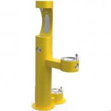 Elkay LK4420BF1UDBFRKYLW - Outdoor ezH2O Upper Bottle Filling Station, Bi-Level Pedestal with Pet Station NonFilter, NonRefri