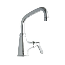 Elkay LK535AT08L2 - Single Hole with Single Control Faucet with 8'' Arc Tube Spout 2'' Lever Handl
