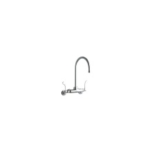 Elkay LK945GN08T4T - Foodservice 3-8'' Adjustable Centers Wall Mount Faucet w/8'' Gooseneck Spout 4